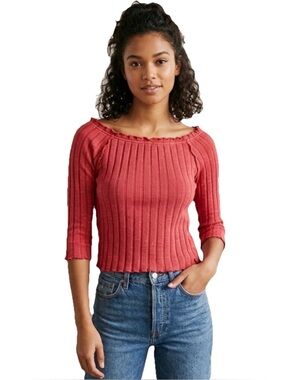 Free People We the Free Strange Love Hot Pink Women’s Sweater Size Small